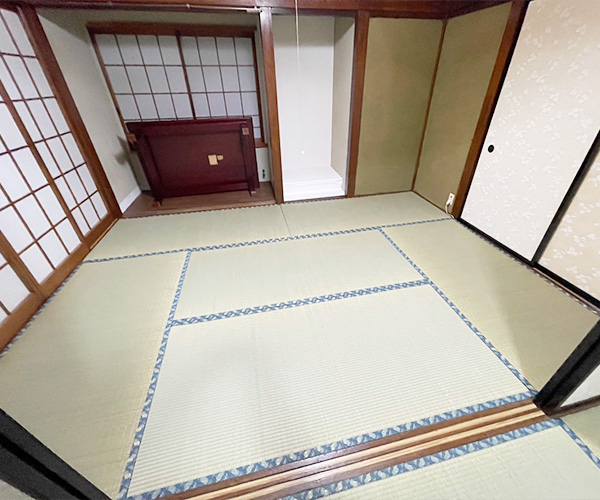 明るくなった和室全体
